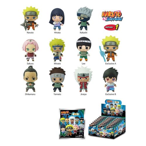 Naruto Shippuden Présentoir Porte-clés Sac à Dos Series 01 (24)