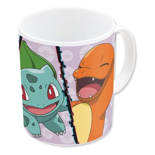 Pokemon Mug Salamèche, Bulbizarre, Carapuce, Pikachu 320 Ml