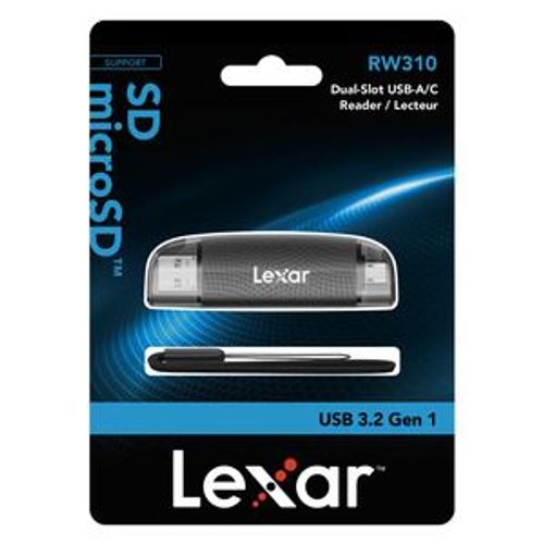 Lecteur Dual Slot Sd-micro Sd Usb-a Et Usb-c Rw310