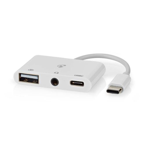 Nedis Ccgb64790wt01 Station D'accueil Avec Fil Usb 2.0 Type-c Blanc