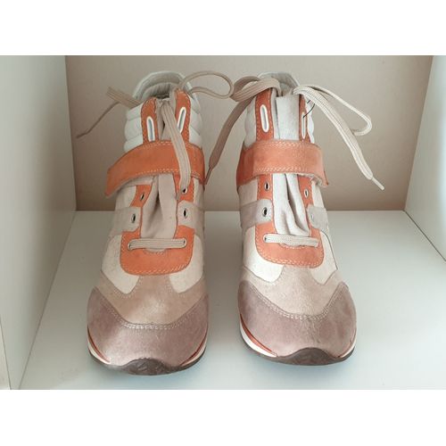 Baskets Montantes Multicolores Semelles Respirantes Lacets Et Scratch Taille 41