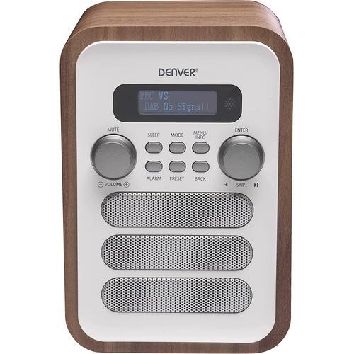 Denver DAB-48 White Radio numérique Dab+ et FM Tuner