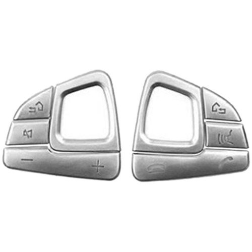 Couvercle De Bouton De Volant De Voiture Argenté, 8 Pièces, Garniture Pour Mercedes Classe E W213 2016 ? 2019, Accessoires D'intérieur De Voiture