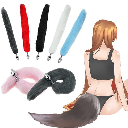 Jouet Anal Queue De Renard En Acier Inoxydable, Jouet Anal Coloré Pour Femme, Accessoires Érotiques, Jeux Sexuels Pour Couple