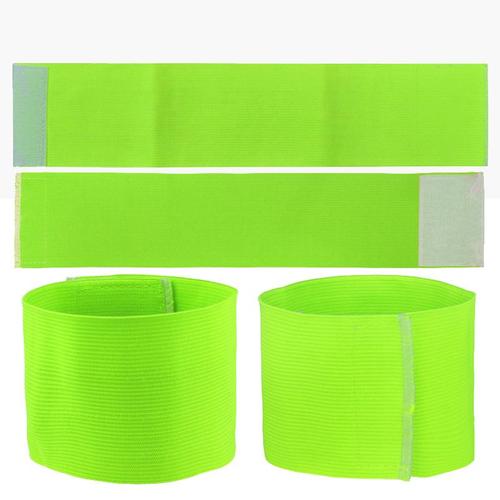 Brassard De Capitaine De Football Ajustable Et,Taille Adulte Et Enfant,12 Couleurs,7cm,10 Pièces - Type Armband-Green-35cm Printed