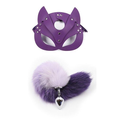 Masque Demi-Masque Sexy Pour Femmes, Jouets Érotiques Pour Femmes, Cosplay Renard Bouchon De Fesses En Métal, Masque De Chat Bdsm Fouet Punk, Accessoires De Mascarade