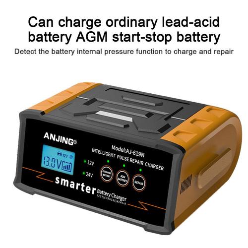 Chargeur de batterie de voiture intelligent,12V/24V,300W,25a