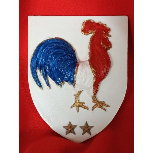 Blason Du Coq Gaulois Avec Les Couleurs De La France