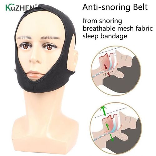 Sangle De Menton Anti-Ronflement, Ceinture De Mâchoire D'arrêt De Ronflement Pour Femme Et Homme, Outils D'aide Au Sommeil Nocturne, Mâchoire De Protection Contre Le Ronflement, Bandage 