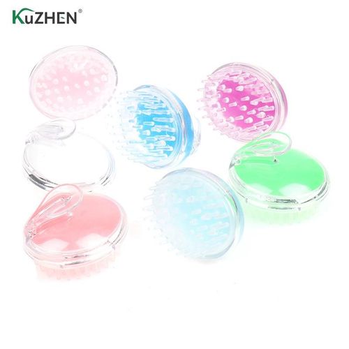 Brosse De Massage Du Cuir Chevelu En Silicone, Peigne, Shampoing, Lavage Des Cheveux, Douche, Massage Propre, 1 Pièce