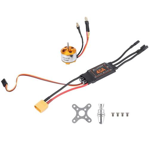 2212 Kv2200 Motor+40a Brushless Esc Xt60 Rc Motor Esc Set For Drone Helicopter Upgrade Accessories