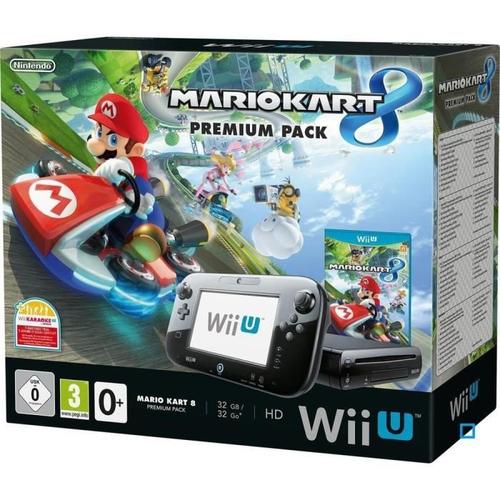 Nintendo Wii U - Mario Kart 8 Premium Pack - Console De Jeux - Full Hd, 1080i, Hd, 480p, 480i - Noir - Mario Kart 8