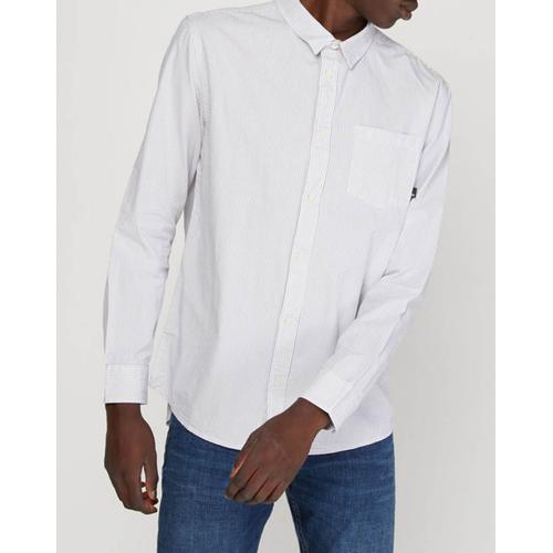 Chemise Slim Everyday Rayures Blanc/Bleu