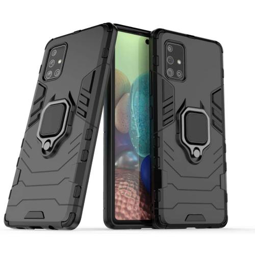 Nh Coque Huawei Honor 6x, 360° Protection Bumper Béquille Coque Protection Ecran [2 Pièces] Etui Hybride Robuste Élégant Housse Pour Huawei Honor 6x - Noir