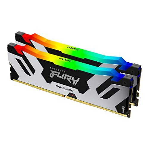Kingston FURY Renegade RGB - DDR5 - kit - 32 Go: 2 x 16 Go - DIMM 288 broches - 3000 MHz / PC5-48000 - CL32 - 1.35 V - mémoire sans tampon - on-die ECC