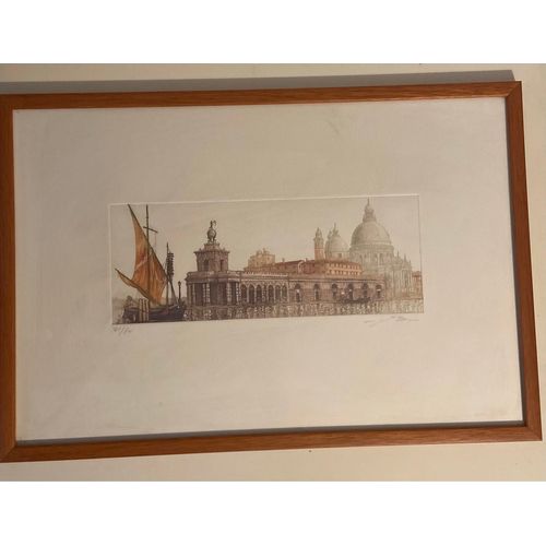 Gravure À L’Aquateinte (Eau-Forte) Dogana De Venise