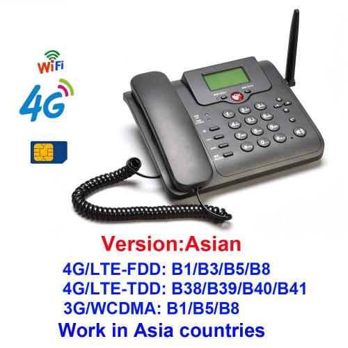 4G WiFi Téléphone Fixe sans Fil, Carte SIM GSM, Téléphone De