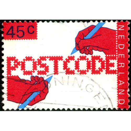 Timbre Oblitéré Nederland, Postcode, 45 C