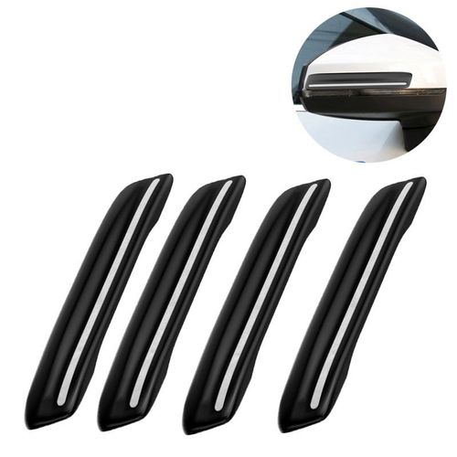 Protecteur De Pare-Chocs De Voiture, Protection De Bord De Porte Latérale 4pcs Le Noir