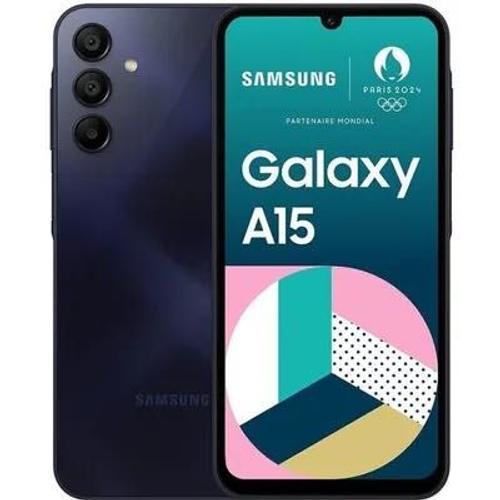 Samsung Galaxy A15 128 Go Bleu Nuit A155F/DSN (version non EU)