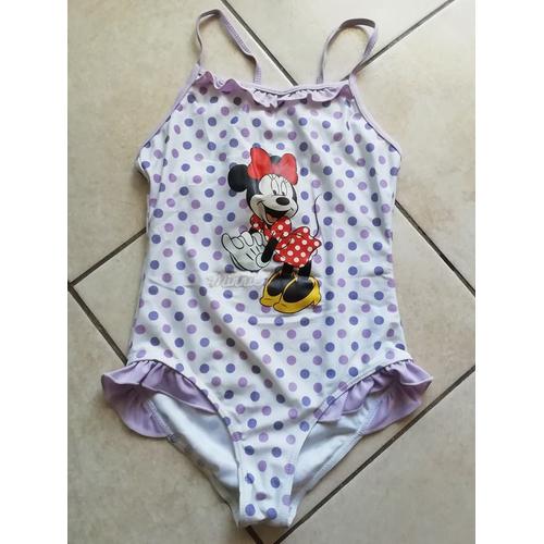 Maillot De Bain Disney Minnie 7 - 8 Ans Comme Neuf!!