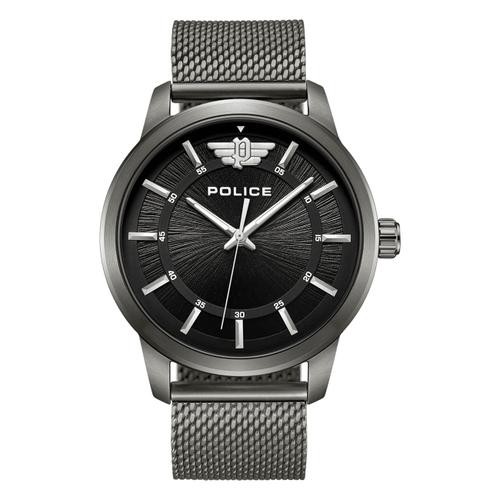 Montre Homme Police Acier Inoxydable Gris Foncé Montre-Bracelet Police Raho Upog0021102