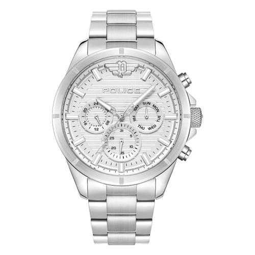 Montre Homme Police Acier Inoxydable Argent Montre-Bracelet Police Raho Upok2227805