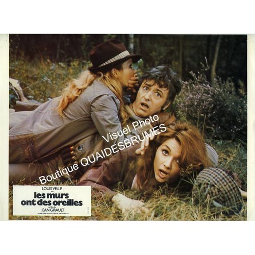 Les Murs Ont Des Oreilles : Jeu De 10 Photos D'exploitation Cinématographique - Format 23,5x29,5 Cm - De Jean Girault Avec Louis Velle, Martine Sarcey, Chantal Nobel, Emmanuel De Sablet - 1974