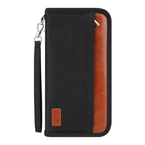 Organisateur De Documents De Voyage Pour Passeport Rfid Le Noir