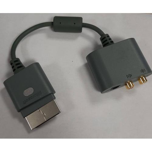 Adaptateur Audio Optique Rca Officiel Microsoft Pour Xbox 360