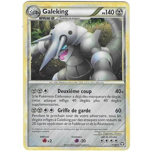 Galeking 1/102 - 140pv - Heartgold Soulsilver : Triomphe - Rare Carte Holo Pokemon Française