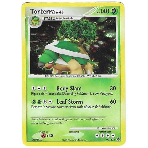 Torterra 17/130 - Lv.45 - 140hp - Diamond & Pearl - Rare Holo Cosmos