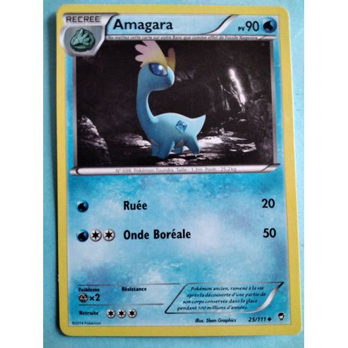 Carte Pokémon N° 698 Amagara