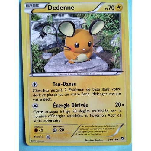 Carte Pokémon N° 702 Dedenne
