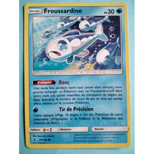 Carte Pokémon N° 746 Froussardine