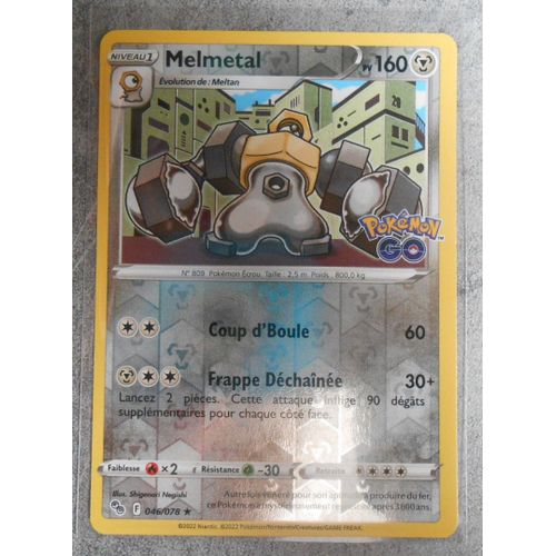 Carte Pokemon Melmetal Reverse 046/078 - Eb10.5 - Pokemon Go - Vf