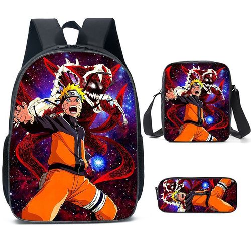 Sac à dos scolaire 3 pièces Naruto