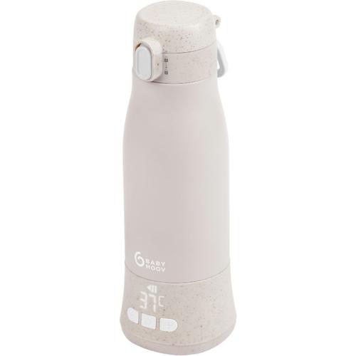 Chauffe-Biberon Nomade Moov & Feed - Babymoov - 340ml - Minéral Beige - Réglage Température - Maintien Chaud