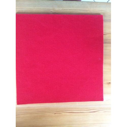 Carre De Feutrine Rouge Franc