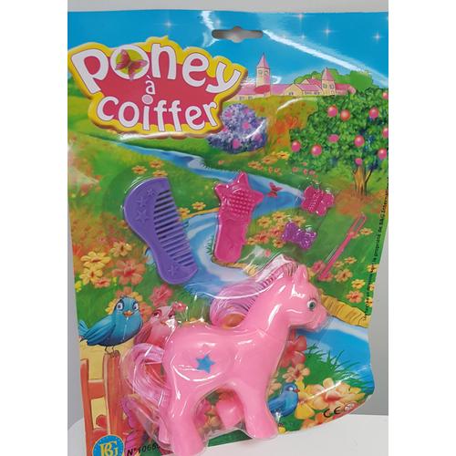 Jeu Jouet / Poney A Coiffer / Avec Accessoires / Grand Modèle 13 Cm