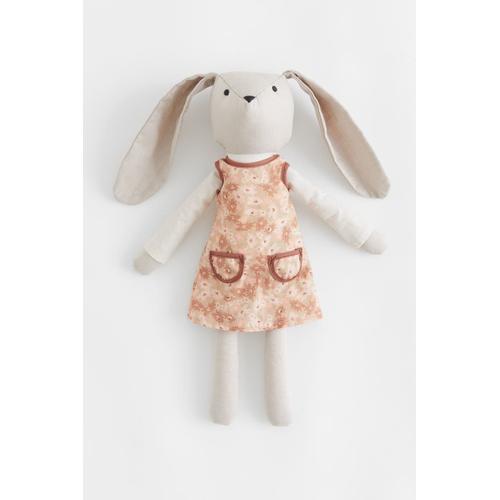 Doudou Lapin H&m Poupee Tissu Coton Organic Jouet Peluche Petite Fille