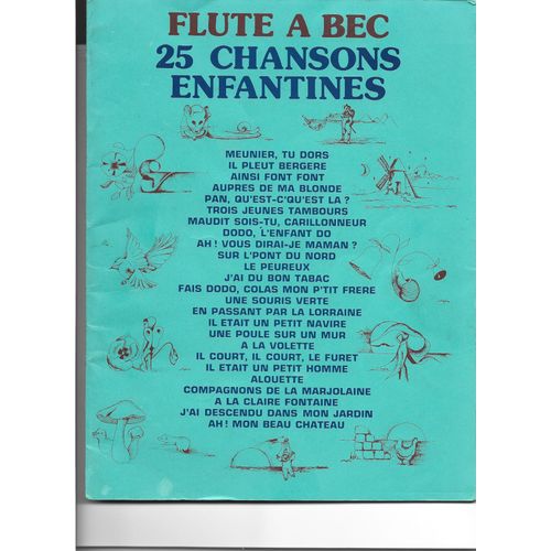 Flute A Bec 25 Chansons Enfantines