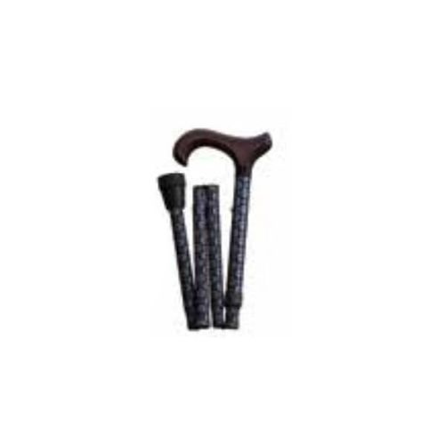 Canne De Marche Métal Fantaisie Pliante Black Et White