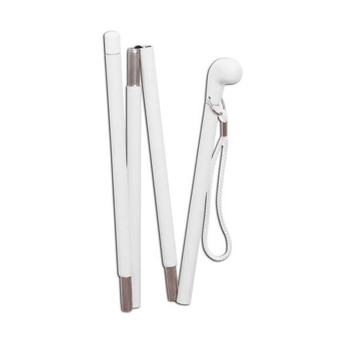 Canne Pour Malvoyant Mailloche Pliante Blanche