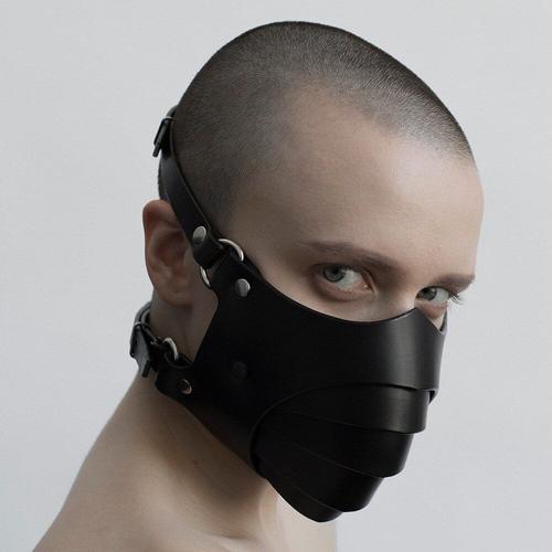 Bdsm Masque Punk En Cuir Moto Brume Masque Homme Poussière Coupe-Vent Jeux Adultes Contraintes De Bondage Cosplay Jouets Sexuels Pour Hommes Gay