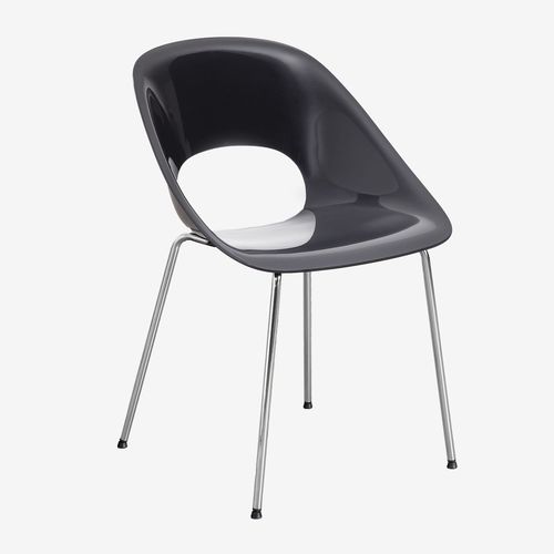 Pack De 2 Chaises De Salle À Manger Louna Gris Graphite
