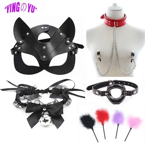 Toutes Sortes D'accessoires Exotiques, Costumes De Cosplay Pour Femmes, Col En Cuir, Fouet Bouche Gag, Jouets Sexuels Érotiques Pour Jeux D'adultes