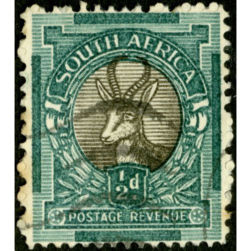 Timbre Oblitéré South Africa, Postage Revenue, 1/2d