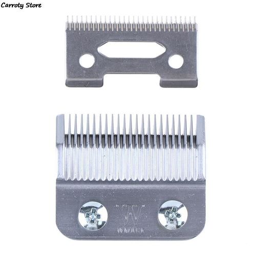 Lame de remplacement pour coiffeur professionnel, 2 pièces, pour la plupart des Types de tondeuse à cheveux, lame en acier