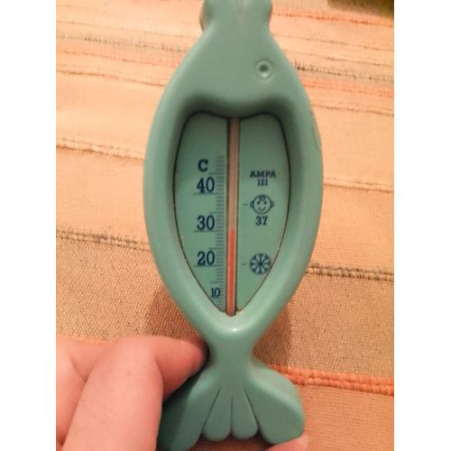 Thermomètre Poisson Vert De Bain.